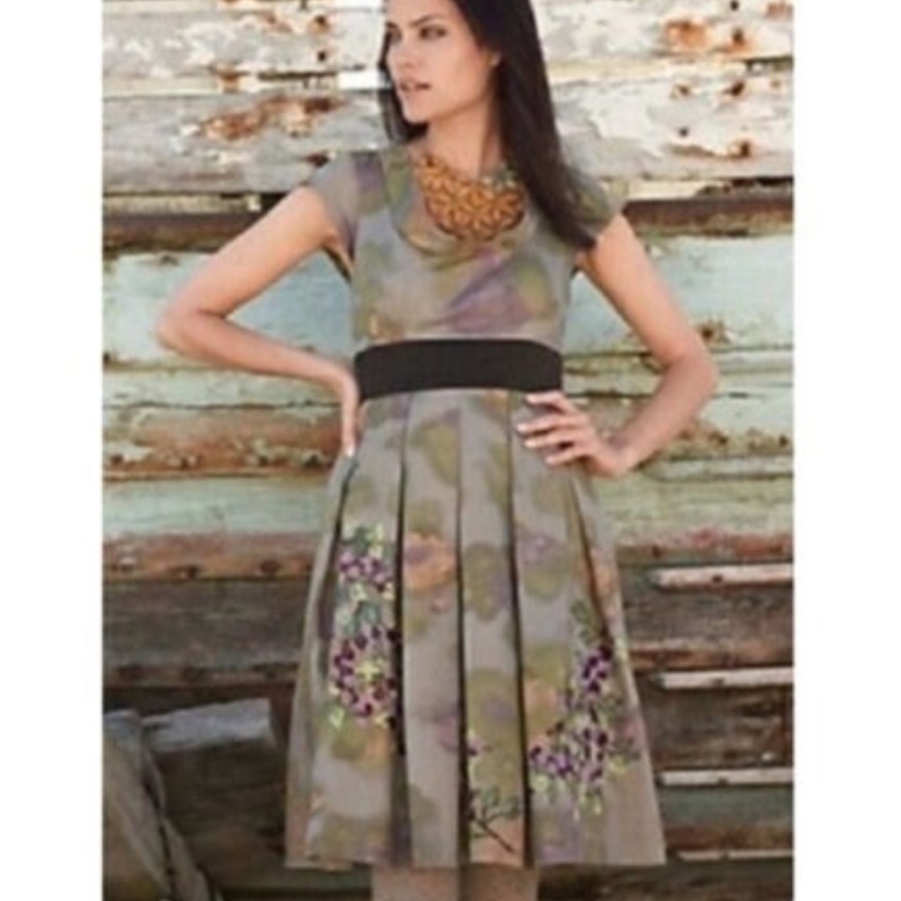Anthropologie Floreat Travessia Dress $288 0 2 XS EUC 2008